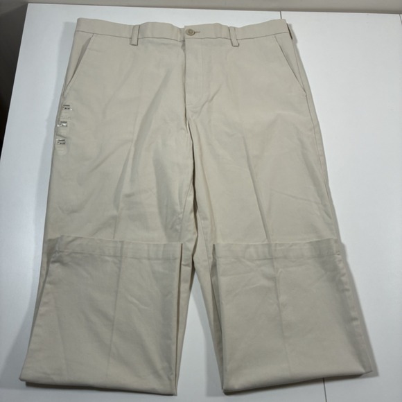 NEW Croft & Barrow Pants 38x30 Easy Care Khaki Beige Flat Dress Chino NWT - Picture 2 of 8